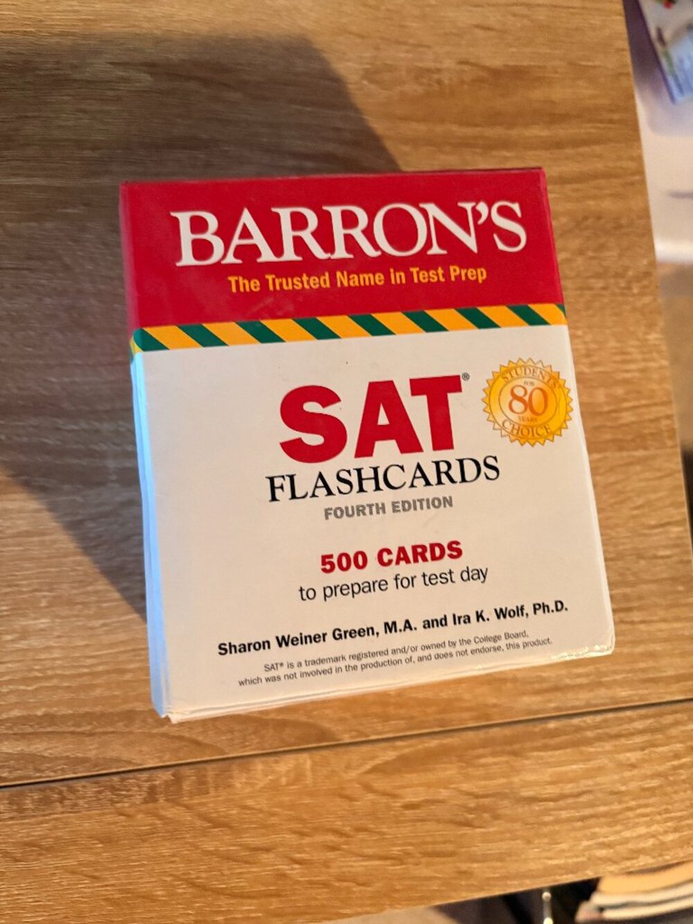 Barron's SAT Flashcards Fourth Edition